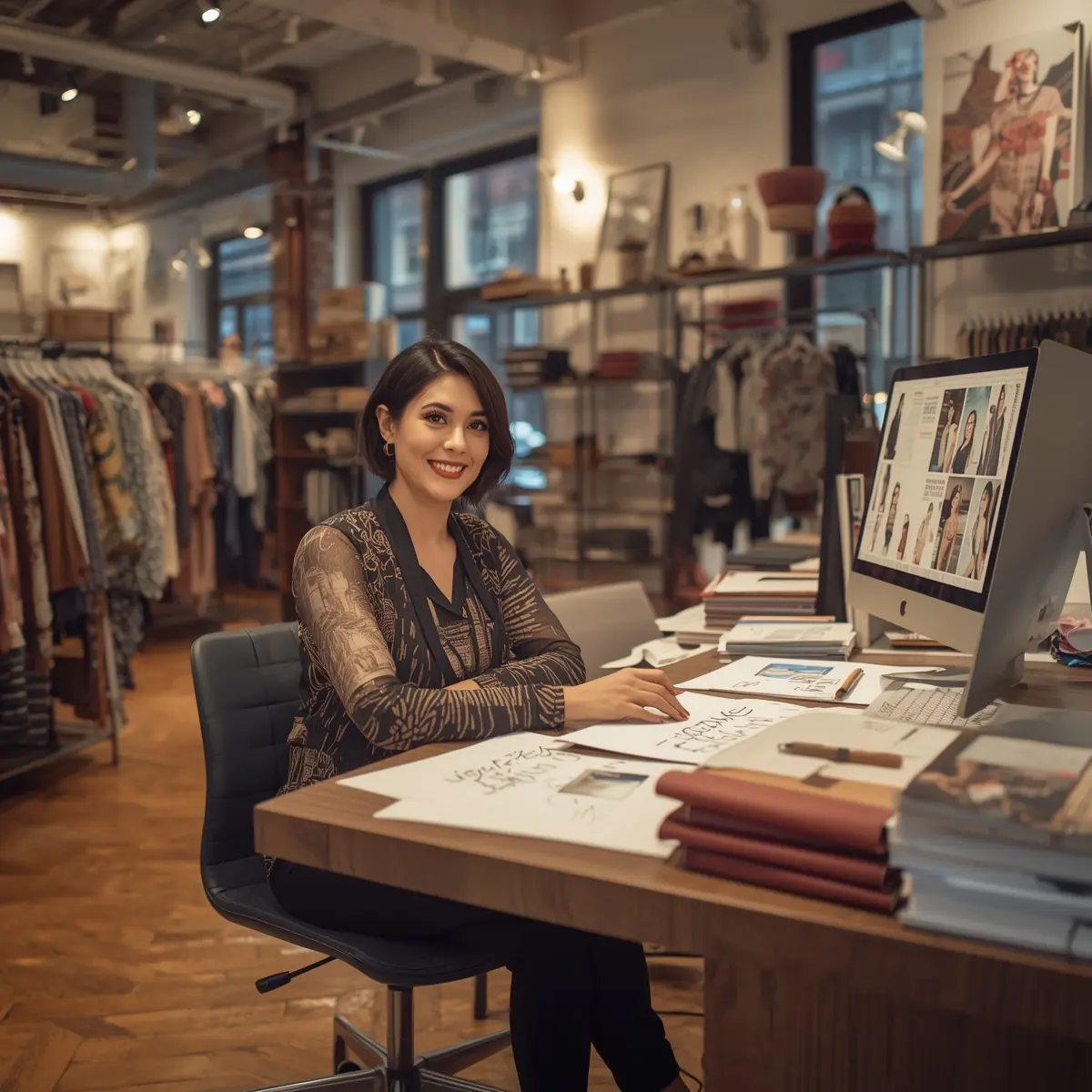 fashion consultant at work